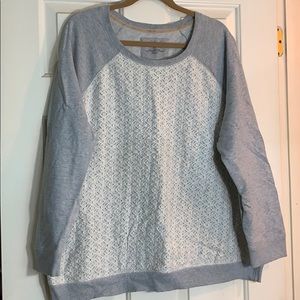 Sonoma lace print sweatshirt